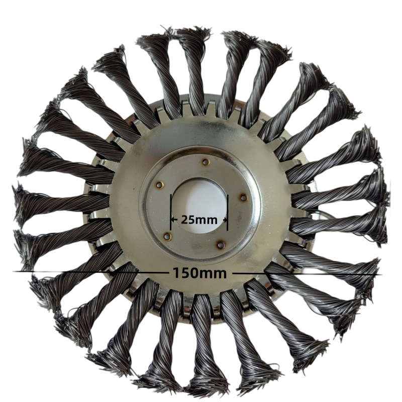 5-Pack  Steel Trimmer Head, Heavy Duty Replacement Steel Wire Brush Disc For Gas String Trimmers