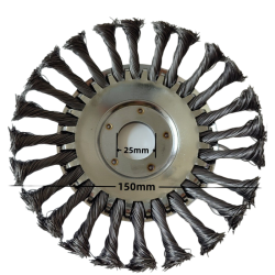 5-Pack  Steel Trimmer Head, Heavy Duty Replacement Steel Wire Brush Disc For Gas String Trimmers