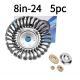 5-Pack  Steel Trimmer Head, Heavy Duty Replacement Steel Wire Brush Disc For Gas String Trimmers