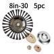 5-Pack  Steel Trimmer Head, Heavy Duty Replacement Steel Wire Brush Disc For Gas String Trimmers