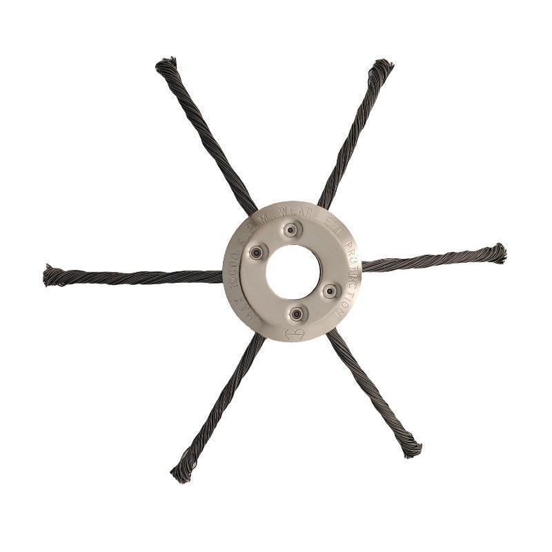 Steel Wire Trimmer Head, Heavy Duty Brush Cutter Blade For Lawn Mowers, Weeding, Moss & Rust Removal, Fits Gas Trimmers