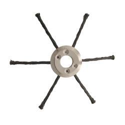 Steel Wire Trimmer Head, Heavy Duty Brush Cutter Blade For Lawn Mowers, Weeding, Moss & Rust Removal, Fits Gas Trimmers