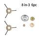 Steel Wire Trimmer Head, Heavy Duty Brush Cutter Blade For Lawn Mowers, Weeding, Moss & Rust Removal, Fits Gas Trimmers