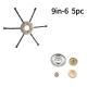 Steel Wire Trimmer Head, Heavy Duty Brush Cutter Blade For Lawn Mowers, Weeding, Moss & Rust Removal, Fits Gas Trimmers