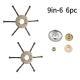 Steel Wire Trimmer Head, Heavy Duty Brush Cutter Blade For Lawn Mowers, Weeding, Moss & Rust Removal, Fits Gas Trimmers