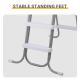 4 Steps 52in Pool Ladder Iron Grey Frame White Steps Safety Ladder