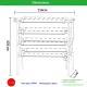 Home Balcony Hydroponic Vegetable Planter With A Double-sided Planting Rack