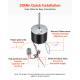 Condenser Fan Motor With Capacitor, 1 3HP 1075RPM 208-230V, Compatible With GE Genteq K55HXGDD-81195 5KCP39GGY209AS, Fasco D925 D7908, Dayton EM3729F, Century FSE1036SV1, Rheem Ruud 51-100998-05