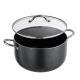Aluminum Stock Pot, 12-Quart Nonstick Ceramic Coated Pot With Glass Lid, PFOA-Free, PFAS-Free, Compatible With Gas Stoves, Induction Cooktops, Electric Stoves, For Soups, Stews, And Pasta
