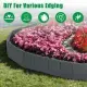 16FT Non-Digging Plastic Landscape Edging 20Pcs Faux Cobbled Stone Garden Borders With 20 Spikes Shovel Gloves Flexible Bendable For Flower Beds Pathways Tree Rings Garden Yard Lawn