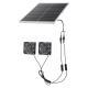 Solar Powered Fan, 30W Solar Panel With 2 Fans, Adjustable Solar Panel Angle, 2668 RPM High-Speed, Flexible Installation, Fast Air Exchange For Greenhouse, Grow Tents, Chicken Coops, Shelters