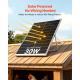 Solar Powered Fan, 30W Solar Panel With 2 Fans, Adjustable Solar Panel Angle, 2668 RPM High-Speed, Flexible Installation, Fast Air Exchange For Greenhouse, Grow Tents, Chicken Coops, Shelters