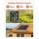 Solar Powered Fan, 30W Solar Panel With 2 Fans, Adjustable Solar Panel Angle, 2668 RPM High-Speed, Flexible Installation, Fast Air Exchange For Greenhouse, Grow Tents, Chicken Coops, Shelters