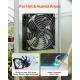Solar Powered Fan, 30W Solar Panel With 2 Fans, Adjustable Solar Panel Angle, 2668 RPM High-Speed, Flexible Installation, Fast Air Exchange For Greenhouse, Grow Tents, Chicken Coops, Shelters