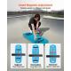 Balance Board, Wobble Board Trainer For Adults, Premium Wooden Balance Training Equipment With Roller, Magnetic Stoppers, Storage Rack, For Core Workouts, Surf Trainer & Physical Therapy, Blue