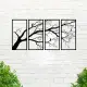 CIFbuy Iron Bare Branch & Bird 4-Panel Wall Art, Minimalist Style Wall Hanging, Nature Theme Home Decor - TikTok, Temu, Self-pickup Available