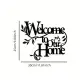 CIFbuy Iron Welcome To Our Home Floral Wall Art, Cozy Style Wall Hanging, Entryway Home Decor - TikTok, Temu, Self-pickup Available