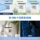 10,000 BTU Moible Air Conditioner 440 Sq. Ft., Dehumidifier Fan Auto Sleep with 24H Timer On/Off, Window Kit, White