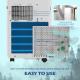  10,000 BTU Moible Air Conditioner 440 Sq. Ft., Dehumidifier Fan Auto Sleep with 24H Timer On/Off, Window Kit, White
