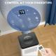  10,000 BTU Moible Air Conditioner 440 Sq. Ft., Dehumidifier Fan Auto Sleep with 24H Timer On/Off, Window Kit, White