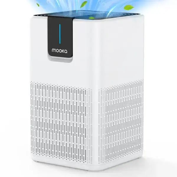 MOOKA Air Purifiers For Home Large Room Up To 1250 Ft², H13 HEPA Air Purifier For Pets Dust Odor Smoke, Aromatherapy Function, Air Cleaner With 15dB Quiet Sleep Mode For Bedroom Office Living Room
