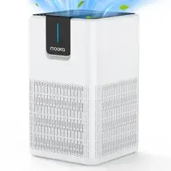 MOOKA Air Purifiers For Home Large Room Up To 1250 Ft², H13 HEPA Air Purifier For Pets Dust Odor Smoke, Aromatherapy Function, Air Cleaner With 15dB Quiet Sleep Mode For Bedroom Office Living Room