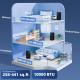  10000 BTU Mobile Air Conditioner, 441 Sq. Ft., AC Unit with Dehumidifier, Sleep, 24H Timer On/Off, Window Kit, Black