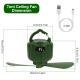 3-in-1 Camping Fan With LED Lantern, Hanging Tent Fan 3 Wind Speeds, Remote Control Timer, USB Power Bank, Low Noise Rechargeable Fan With Battery Display, Detachable Blades For Outdoor Indoor Use