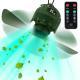 3-in-1 Camping Fan With LED Lantern, Hanging Tent Fan 3 Wind Speeds, Remote Control Timer, USB Power Bank, Low Noise Rechargeable Fan With Battery Display, Detachable Blades For Outdoor Indoor Use
