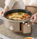 Electric Slow Cooker Glass Lid Non Stick Rice Cooking Frying Pan Stew Pot