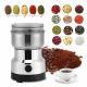 Electric Coffee Grinder For Grinding Nuts, Beans And Spices With A Matte Blade