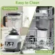 Moothie Blender, Countertop Blenders For Kitchen With 23 34 60oz BPA-Free Portable Cups, Professional Smoothie Maker With Four Programs For Shakes, Sauces, Juice And Ice Crushing