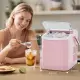 Countertop Ice Maker With Handle, 26lbs&24H Portable Ice Machine, 9 Bullet Ice Cubes Ready In 6 Mins, Self-Cleaning, Quiet Compact Ice Maker For Home, Kitchen, RV, Camping
