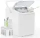 Countertop Ice Maker With Handle, 26lbs&24H Portable Ice Machine, 9 Bullet Ice Cubes Ready In 6 Mins, Self-Cleaning, Quiet Compact Ice Maker For Home, Kitchen, RV, Camping