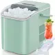 Countertop Ice Maker With Handle, 26lbs&24H Portable Ice Machine, 9 Bullet Ice Cubes Ready In 6 Mins, Self-Cleaning, Quiet Compact Ice Maker For Home, Kitchen, RV, Camping