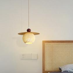 Rustic Log-colored Guesthouse Restaurant And Bedroom Lighting