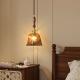 Glass Pendant Light  Amber Vintage-style Chandelier