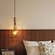 Glass Pendant Light  Amber Vintage-style Chandelier