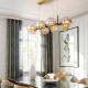Sleek, Light-Luxury Creative Long Glass-Ball Pendant Light For Bedrooms And Dining Rooms