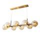 Sleek, Light-Luxury Creative Long Glass-Ball Pendant Light For Bedrooms And Dining Rooms