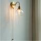 Living Room Bathroom Glass Pumpkin Bedside Aisle Creative Wall Lamp