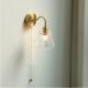 Living Room Bathroom Glass Pumpkin Bedside Aisle Creative Wall Lamp