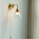 Living Room Bathroom Glass Pumpkin Bedside Aisle Creative Wall Lamp
