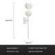 Modern Soft-mounted Staircase Flower Wall Lamp