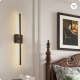 28  2-Pack Modern LED Wall Sconce, Minimalist Indoor Wall Light Fixtures, Black Matte Finish For Living Room, Bedroom, Hallway, Hotel, And Home Decor
