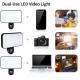 White Foldable Fill Light Handheld Rechargeable Built-in Battery For Live Stream