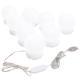   mirror light with 8 LED bulbs, warm white and cool white