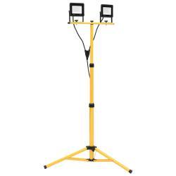   LED floodlight with tripod 2x30 W warm white  