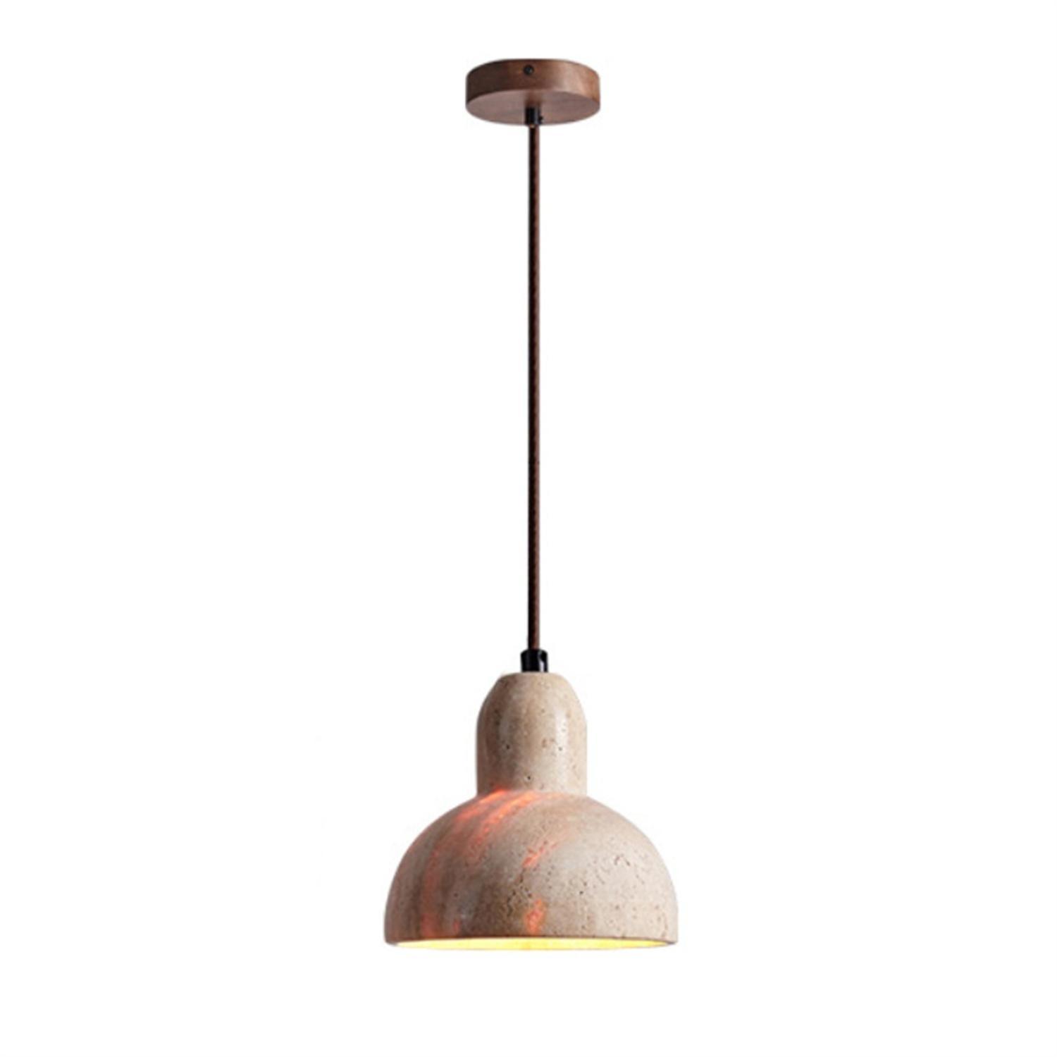 Retro Yellow Cave Stone Chandelier