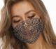 Novelty Fishnet-shaped Star Rhinestone Face Mask